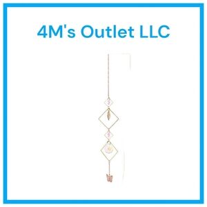 Gold Geometric Hanging Decor with Butterfly